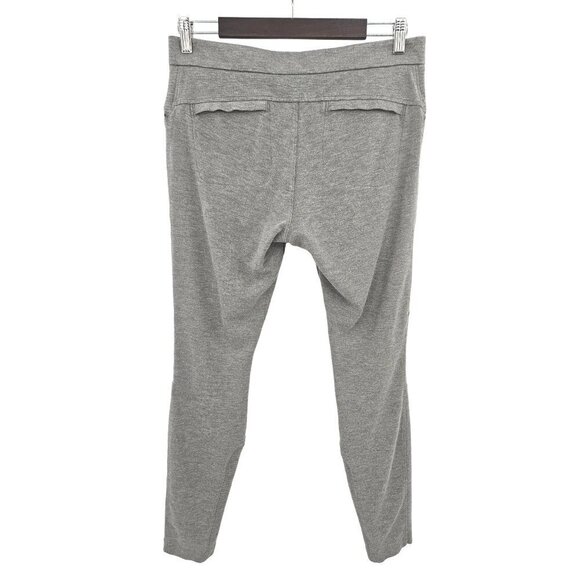 Athleta Ponte Moto 2.0 Legging Pants Zippers Skinny Ankle Mid Rise Women 10 Gray - Picture 6 of 16